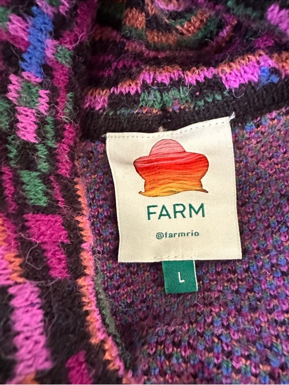 Farm Rio Ainika Tapestry Cardigan Sz. L - Picture 3 of 9
